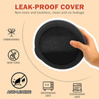 40oz wheat straw bowls set of 4,unbreakable ramen bowl set with cover,alternative plastic bowls with cover for kitchen,party,camping and picnic. Black