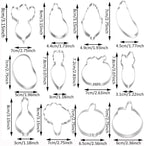 12pcs Vegetable Cookie Cutters set, Stainless Steel Fondant Cutters Set Pastry Biscuit Baking Clay DIY tools,By MrCookie
