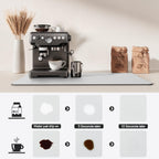 Dish Drying Mat for Kitchen Counter | Coffee Bar Mat for Countertops | Heat Resistant Drainer Mat with Non-slip Rubber Backed | Hide Stain Kitchen Absorbent Draining Mat | Light Grey 16"x18"