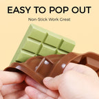 Chocolate Molds - Non-Stick Chocolate Bar Mold, Break Apart Chocolate Bar Maker Food Grade Deep Mold For Knafeh Pistachio Milk Home Diy - 1 Piece