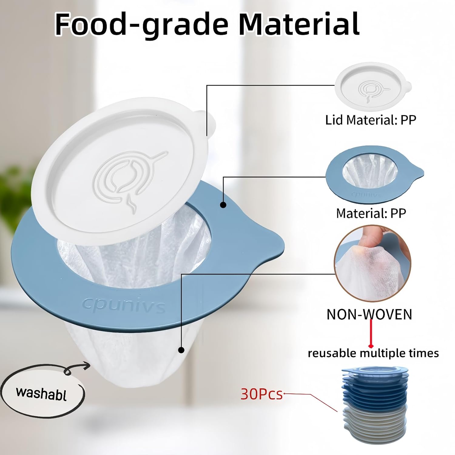 30Pcs Portable Pour Over Coffee Dripper Reusable Coffee Filters Pour Over Coffee Maker for Camping Coffee Travel Coffee Maker Single Serve coffee