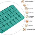 Mity rain 2 Pack 40-Cavity Square Caramel Candy Silicone Molds,Chocolate Forf Truffles, Fat Bombs Keto Snacks, Whiskey Ice Cube Tray,Grid Fondant Mould,Hard Candy Pralines Gummy Jelly Mold