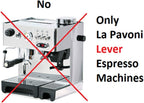 Bottomless Portafilter Lusso for La Pavoni Europiccola Professional Stradivari Lusso Lever Espresso Machine with 2 Cup filter Basket Included