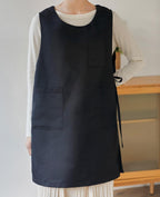 Women Cobbler Apron Japanese Style Aprons with 3 Pockets for Work Chef Kitchen