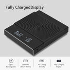 TIMEMORE Coffee Scale Basic 2.0 Electronic Espresso White Scale with Water Flow Rate and Timer Function, Free Switching of Ounce/kg Units, Digital Scale for Kitchen/Baking/Cooking