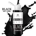 Food Coloring - Vibrant Liquid Icing Food Coloring Set for Baking, Cake Decorating, Easter Egg, Airbrush - Tasteless Food Color Dye for Fondant, Slime, DIY Crafts - 5.5 Fl.oz / 160ml Each (Black)
