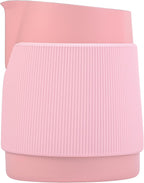 Normcore Handleless Milk Frothing Jug, Pitcher 15.2 oz, Frother Steamer Cup Stainless Steel Espresso Cup, Sharp Spout, Pink, 450 ml