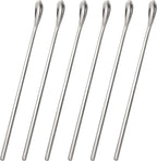 Stainless Steel Cocktail Stir Sticks with Long Handle of 6 Pieces for Coffee & Tea Drinks