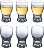 M&N HOME 6-Pack Shot Glass Set, 2-Ounce Shot Glasses, Christmas Shot Glasses - Smoky Grey Set