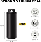 Vacuum Coffee Canister, 53oz Air Seal for Coffee Bean Storage, Stainless Steel Food Storage Container, Preserves Freshness Longer, Airtight Coffee Storage for Grounds & Whole Beans