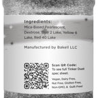 BAKELL Black Shimmer Edible Glitter, 45 Grams | TINKER DUST Edible Glitter | KOSHER Certified | 100% Edible Glitter | Cakes, Cupcakes, Cake Pops, Drinks, Dessert Vegan Glitter & Dusts (45g Shaker, Black Shimmer)