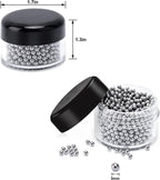 1000 PCS Decanter Cleaning Beads, 304 Stainless Steel Cleaning Balls for Glassware, Reusable Cleaning Beads for Wine Decanters Water Bottle Carafe and Vase