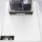 GORILLA GRIP Silicone Coffee Mat, 18x28, Espresso Drink Bar Station Accessories, Waterproof Heat-Resistant Dish Drying Mats, Stay in Place on Kitchen Counter, Home Kitchen Decor Essentials, White