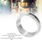 57.5MM Espresso Dosing Funnel, 304 Stainless Steel Coffee Dosing Ring Catcher Ring, Universal Coffee Dosing Ring Replacement for Home Coffee Machine Tools(Silver)