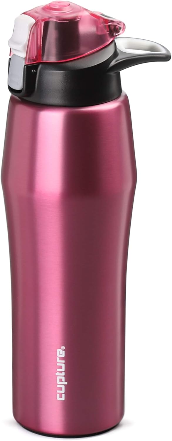 Cupture Action Bottle with Handle - Stainless Steel Vacuum-Insulated, 22 oz