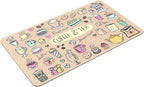 Fun Coffee Machine Mat-Espresso Tray for Coffee Bar Under Coffee Pot Mat, Coffee Maker Mat for Countertop, Dish Drying Mat, Coffee Mat, Absorbent Mat, Kitchen Counter Drying Pad
