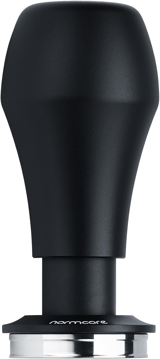 Normcore 39mm Espresso Tamper V4, Barista Coffee Tamper, Spring Loaded Tamper With Stainless Steel Flat Base, Compatible with Flair Classic, Flair Signature, NEO Flex, Black