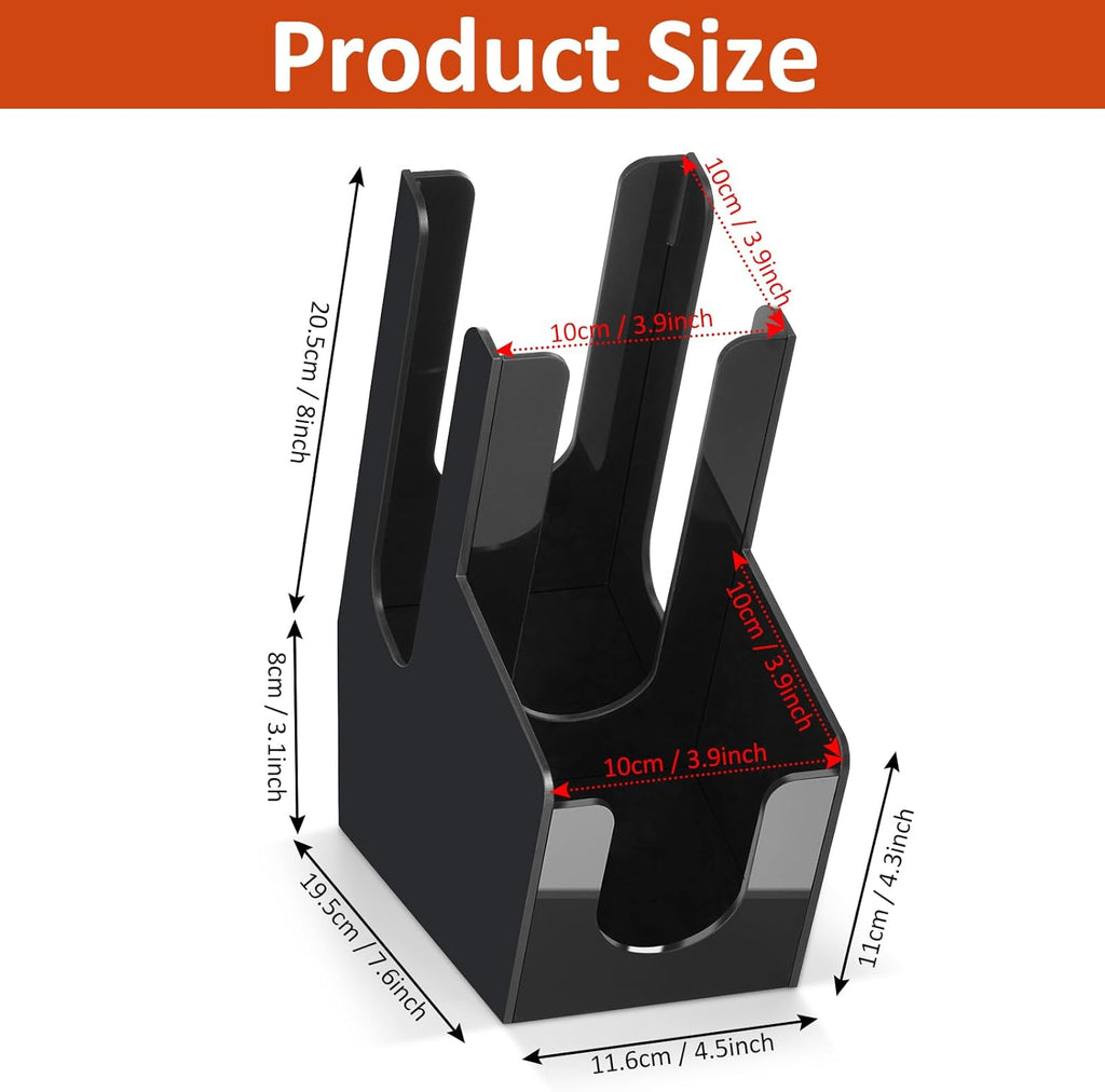 MYITYARD Coffee Cup Holder for Countertop, Cup and Lid Dispenser with 2 Compartment, Coffee Station Organizer Bar Accessories Organizer for Home, Kitchen, Office and Breakroom