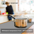 Silicone Mats for Kitchen Counter, 47.3"x23.6"x0.08" Largest Heat Resistant Mat Kitchen Island Waterproof 2MM Thick Countertop Protector Mat Nons-slip Extra Large Counter Mat (Lake Blue)