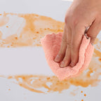 kimteny 12 Pack Dish Towels, 10x10 in Premium Dish Cloths, Super Absorbent Kitchen Towels Coral Velvet Dishcloths Nonstick Oil Fast Drying Washcloths (Pink-Grey)