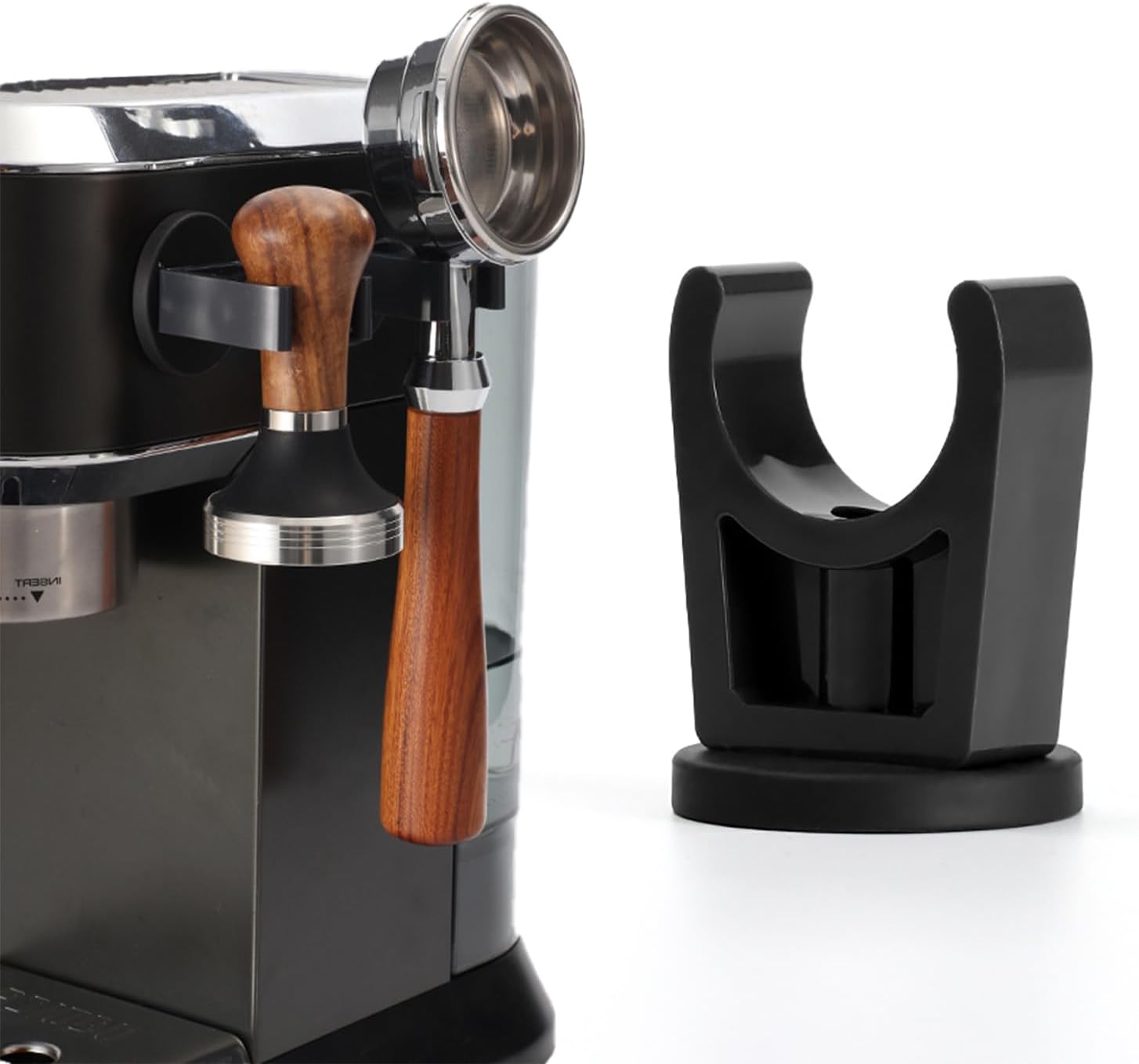 Wall Mounted Magnetic Hand Tamper Holder, Magnetic Wall Rack Portafilters Holder Coffee Filter Tamper Stand, Portafilter Holder for Home Office Kitchen