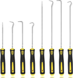 Aleric 8 Pieces Pick and Hook Tools Set, Precision Automotive Pick Tool for Car Auto Oil Seal, Pick Set Mechanic, Picks Tool Set to Remove Hoses and Gaskets, Pick Hooks Puller Remover Kit