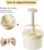 180g 5pcs Cookie Stamps Thickness Adjustable Moon Cake Mold Set, Cookie Press DIY Decoration Hand Press Cutter Cake Dessert Mold