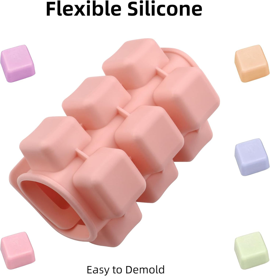 Square Chocolate Molds 3pcs Silicone Square Candy Mold 1 inch for Ice Cubes Caramel, Jello, Resin