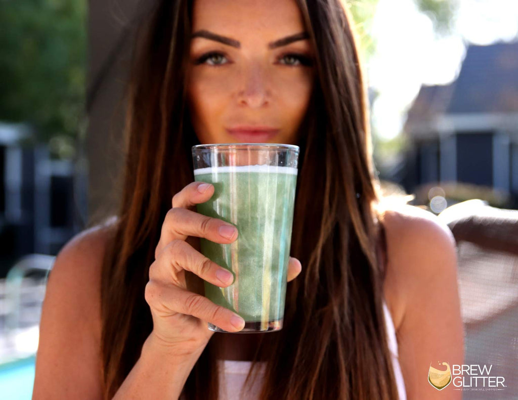 Bronze BREW GLITTER Edible Glitter For Drinks, Cocktails, Beer, Garnish Glitter & Beverages | KOSHER & HALAL Certified | 100% Edible & Food Grade | Vegan, Gluten, Nut Free (50g, Bronze)