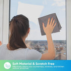 HOMEXCEL Grey Microfiber Cleaning Cloth, 24 Pack Cleaning Towels for Kitchen, Lint Free, Scratch-Free, Highly Absorbent, and Reusable Cleaning Rags for House, Window and Glass, Cars, 11.5 X11.5 inch