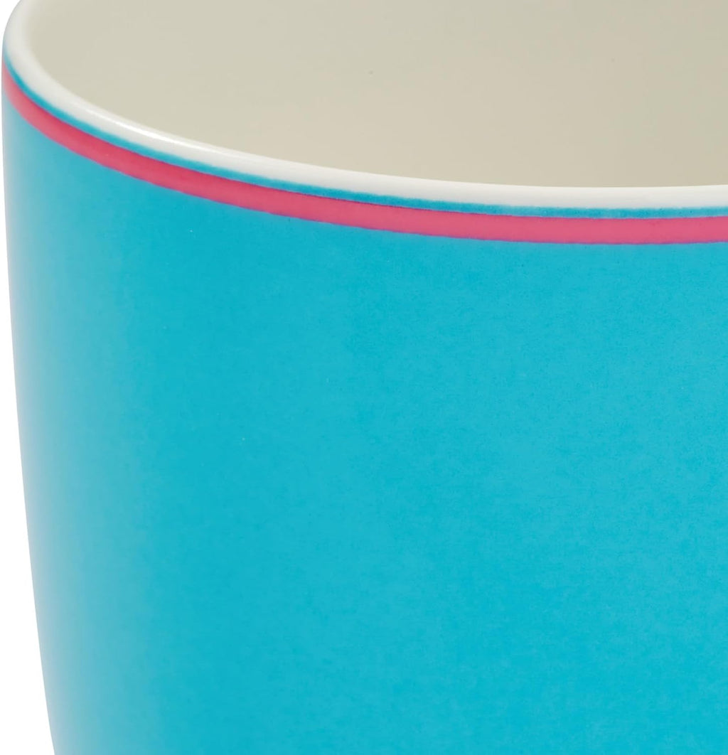 Spode Kit Kemp 17oz Calypso Mug | Vibrant Turquoise | Porcelain | Dishwasher and Microwave Safe | For Coffee and Tea | Fabulous Gift | Home or Office Use