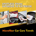 HOMEXCEL White Shop Towels 100 Pack, Reusable Microfiber Towels for Cars, Bulk Multipurpose Microfiber Cleaning Cloths, Lint Free Cleaning Rags for Car, House and Kitchen, 11.5 x 11.5 inch