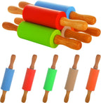 15 Pcs Small Rolling Pin, 9 Inch Wooden Rolling Pin, Small Dough Roller, Dough Rolling Pins for Home Kitchen Fondant Pastry Pizza Baking and Crafting