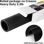 Silicone Mat Heat Resistant Mats for Countertop, Multipurpose Large Silicone Mats for Crafts Kitchen Workbench Size 36x24 inches Thick 2mm,Rolled Package,Black