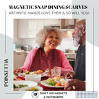 Adult Bib Scarf - Dignified Alternative to Bibs | Washable and Reusable Clothing Protectors for Eating