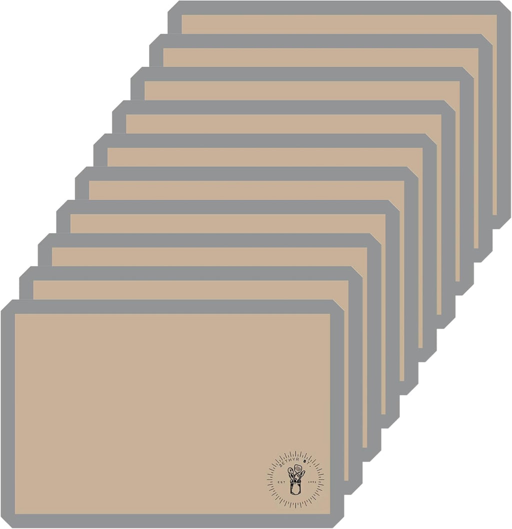 Silicone Baking Mats, Full size, All Purpose, Baking Sheet Liners, Pack of 10, Oven Safe, (17 x 25 inch), Non-Stick, Silicone Baking Sheet Liner, Perfect For Baking Macarons Cookies And Cakes