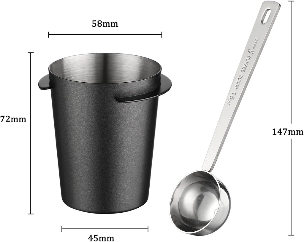 58mm Coffee Dosing Cup Stainless Steel Dosing Cup Fits 58mm Portafilters Coffee Dosing Cup Espresso Tamper Machine Tools