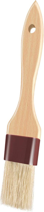 Pastry Brushes for Baking Basting Brush with Boar Bristles and Beech Hardwood Handles Culinary Oil Brush for Barbecue Butter Grill BBQ Sauce Baster Marinade Kitchen Food Cooking Brushes (1 inch)