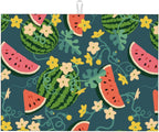 Large Dish Drying Mats For Kitchen Counter Microfiber Kitchen Drying Mat XL Draining Pad Absorbent Quick Drying Dish Mat 18x24 Inch - Watermelons