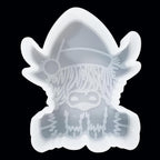 【300+ Design Optional】 Fuehbur Baby Highland Cow Car Freshies Silicone Mold - Air Freshie - Aroma Bead Freshener - Candle Soap Mould - Oven Safe