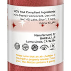 Bakell - Burgundy Red Tinker Dust (4g, 1x Mini Spray Pump) Edible Glitter for Food, Desserts, and Beverages!