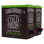 Java House Cold Brew Coffee on Tap (Pack of 2) – Premium 100% Arabica Decaf – Smooth Decaf with Chocolate & Caramel Notes – 1 Gallon Box (16 Servings) – Ready to Drink, No Caffeine, No Brewing Required, Fridge-Friendly