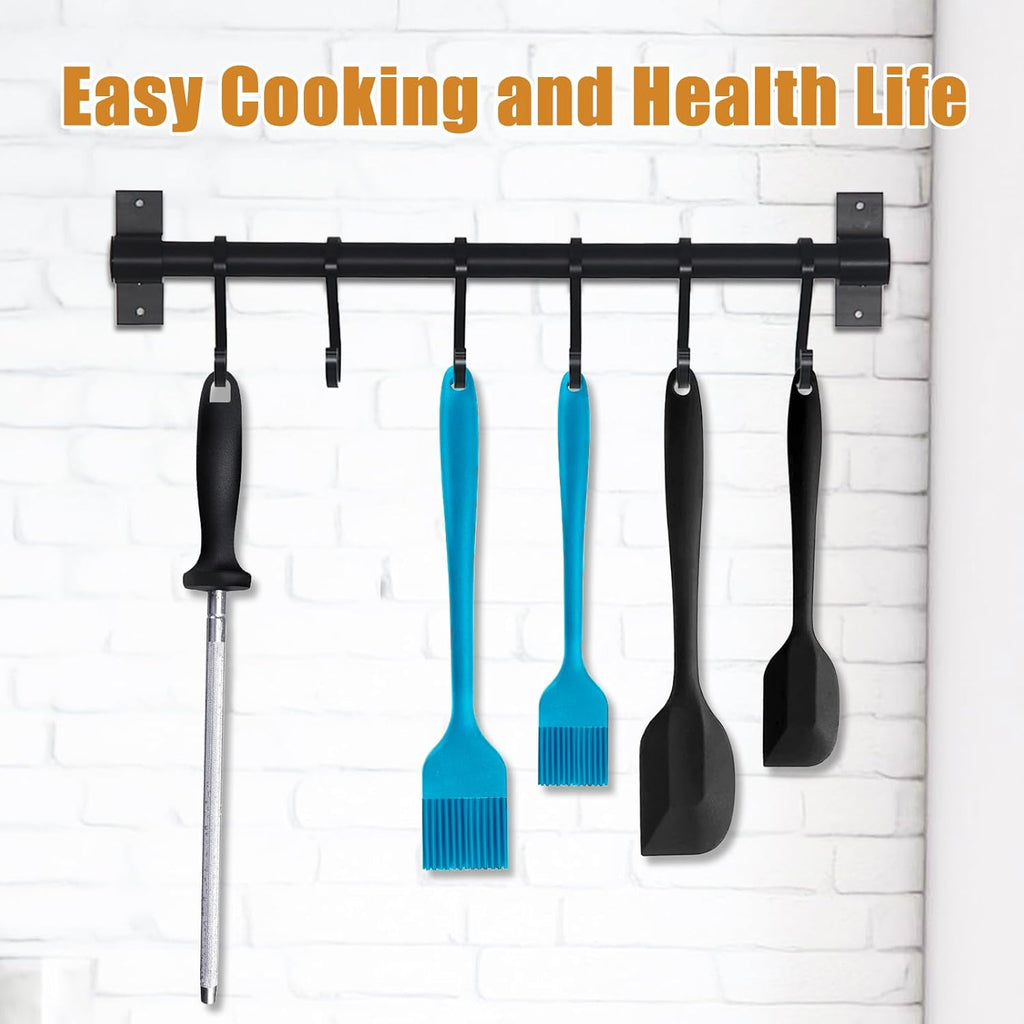 Silicone Basting Brush 2 Pcs Pastry Brush for Oil, BBQ, Grill, Sauce Baking Cooking, Dishwasher Safe (Blue)