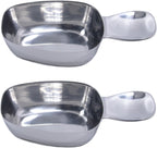 Honey Bear Kitchen Measuring Cup, Polished Stainless Steel (2, Canister Scoop 1/3 Cup 80 ml)