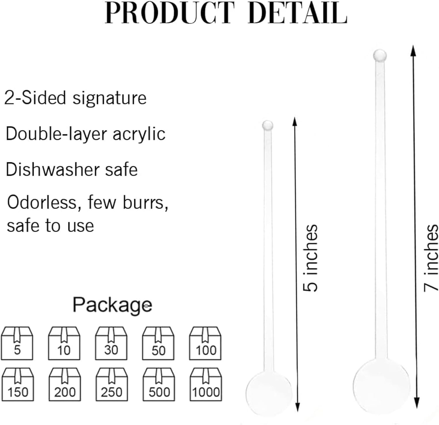 Custom Wedding Dog Stir Sticks, Personalized Pet Acrylic Cocktail Stirrers, Unique Wedding Drink Sticks, Reusable Acrylic Stirrers, Wedding Favors and Decorations Style 2