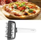 Pizza Dough Docker Roller Plastic Pizza Pin Puncher Dough Hole Maker Docking Tool Pizza Making Accessories for Cookie Pie Pastry Bread(Grey)