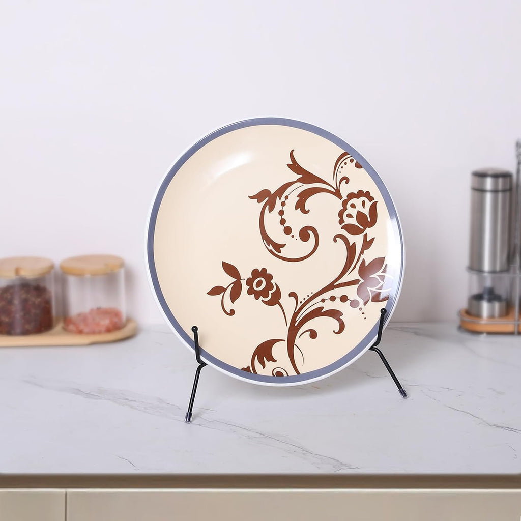 2-Pack Upgraded Anti-Slip Plate Stands for Display, 12 Inch Decorative Iron Plate Holders, Easel, Frame, Book, Card, Plaque, Picture Display Stands