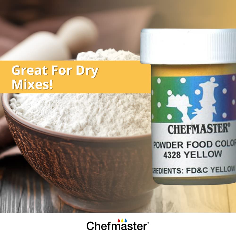 Chefmaster Green Dry Powder Candy Color | Vibrant Shades | Chocolate, Macarons, Fondant | Decorating | Professional-Grade Dye | Easy-to-Use | Manufactured in USA | 3 grams