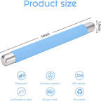 Rolling Pin Dough Roller for Baking with Thickened Non Stick Silicone Metal Handle Rolling Pin Stainless steel Fondant Roller Pin Cookie Pastry Kitchen Accessories 13.8 X 1.5 Inches