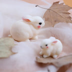2 Pack Hairy Rabbit Silicone Mold for Candle, Resin, Soap - 3D Animal Decorative Mold for Candle Making
